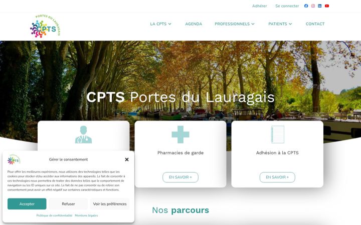 Screenshot του cptsportesdulauragais.fr
