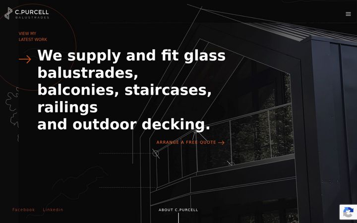Skærmbillede af cpurcellbalustrades.co.uk