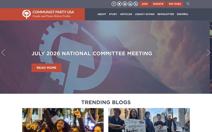 Screenshot του cpusa.org