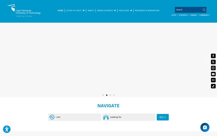 Képernyőkép: cput.ac.za