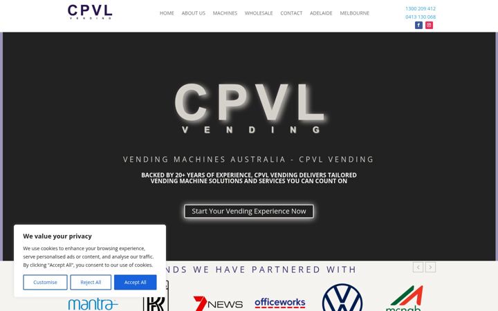 Ekraanipilt saidist cpvlvending.com.au