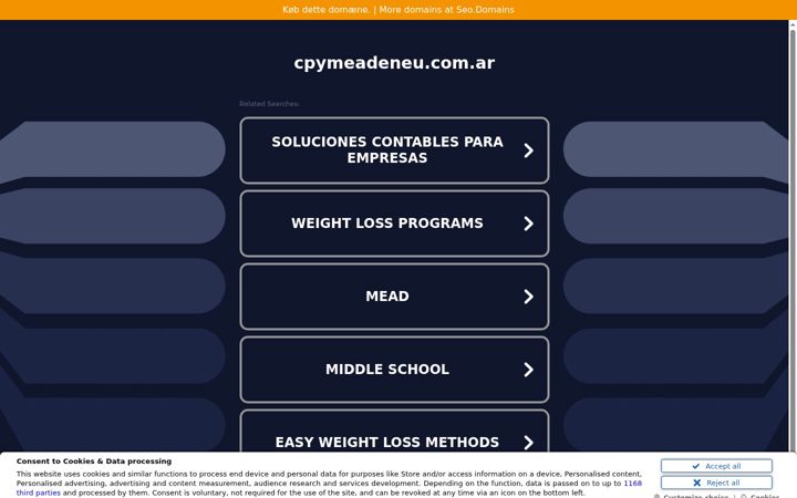 Screenshot of cpymeadeneu.com.ar