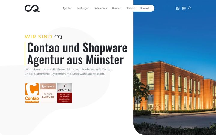 Screenshot of cq-agentur.de