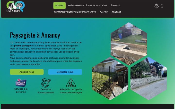 Screenshot of cq-creation.fr