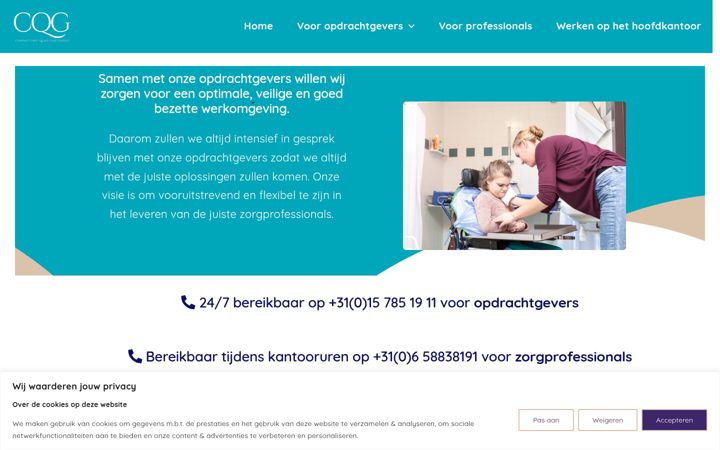 Screenshot of cqg.nl