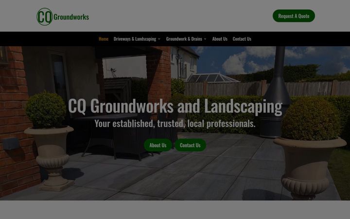 Screenshot of cqgroundworks.co.uk