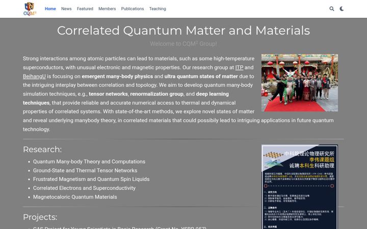 Screenshot of cqm2itp.com