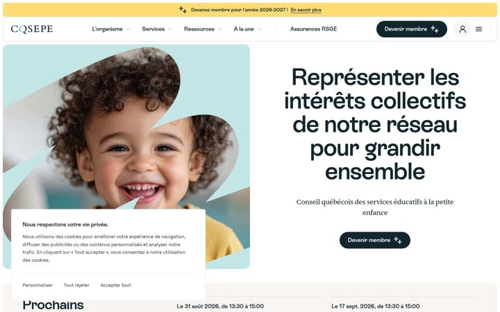 Screenshot of cqsepe.ca