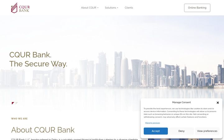 Screenshot of cqurbank.com