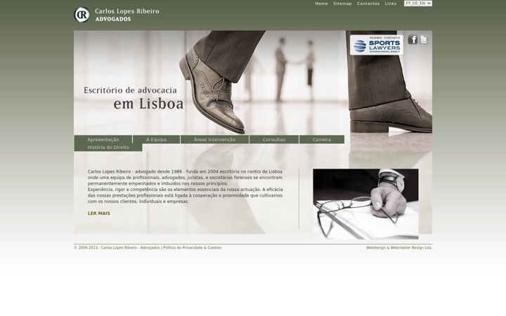 Screenshot of cr-advogados.com