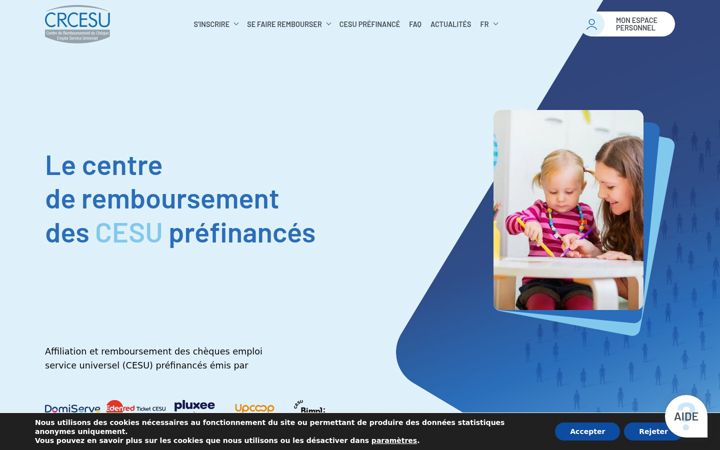 Captura de pantalla de cr-cesu.fr