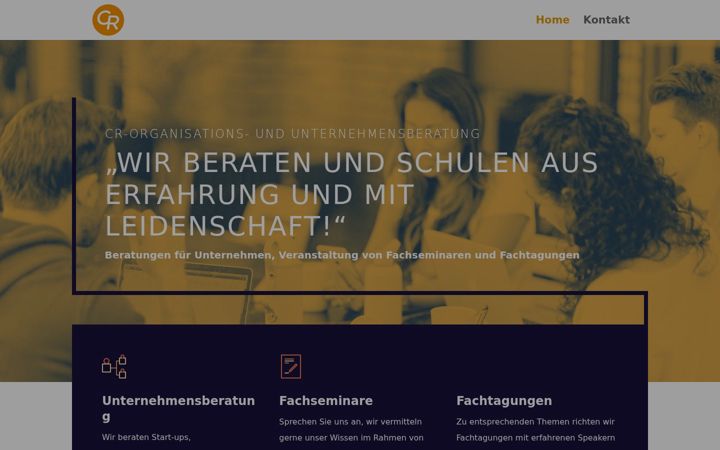 Screenshot of cr-organisation.de