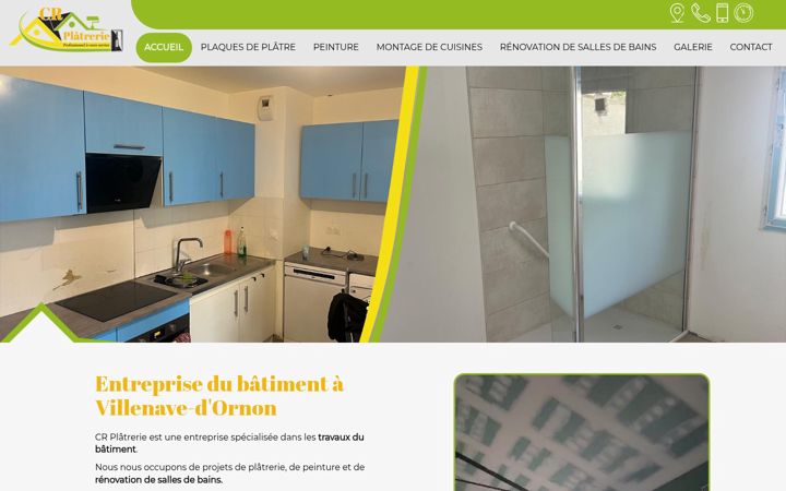 Screenshot of cr-platrerie.fr