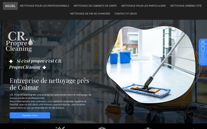 Captura de pantalla de cr-proprecleaning.fr