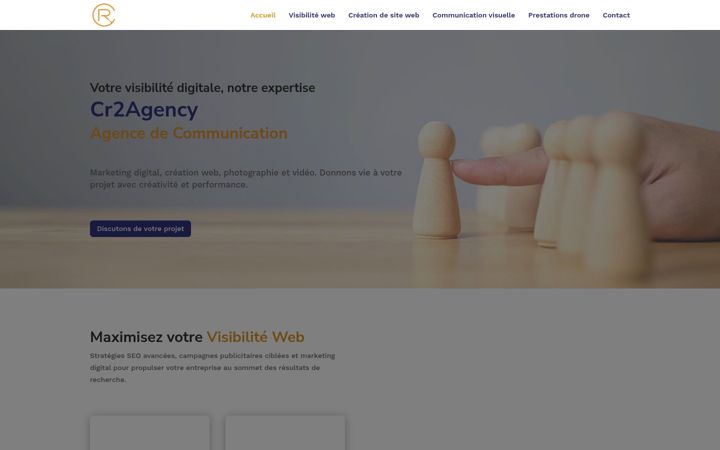 Screenshot of cr2agency.com
