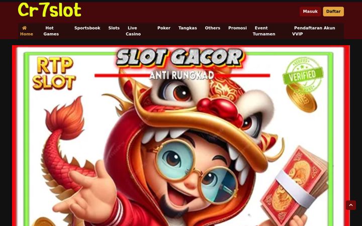Screenshot of cr7slots.com