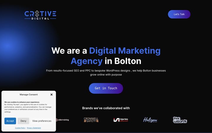 Screenshot of cr8tive-digital.com