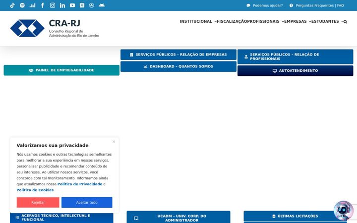 Zrzut ekranu cra-rj.adm.br