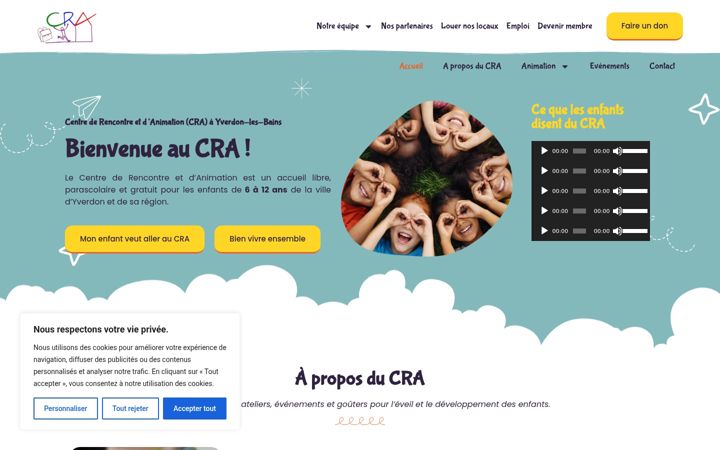 Screenshot of cra-yverdon.ch