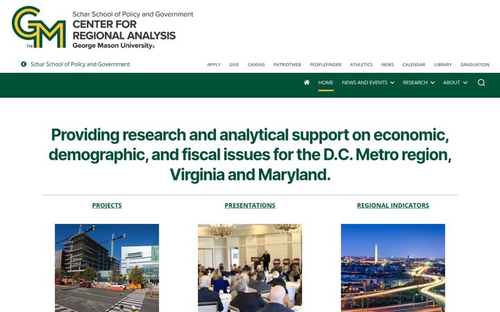 Screenshot of cra.gmu.edu