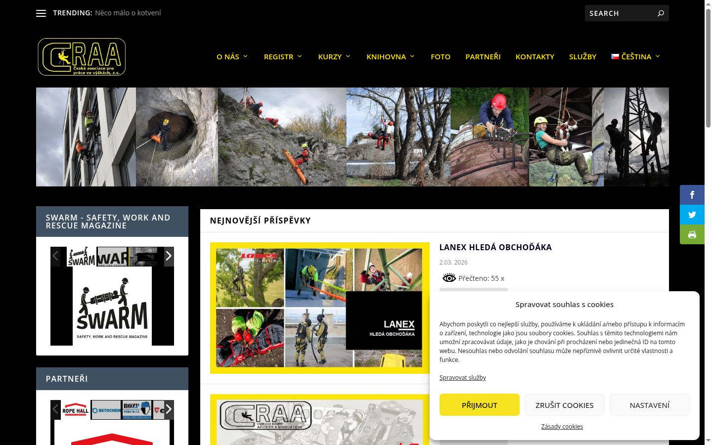 Screenshot des Einwilligungsbanners vor jeglicher Interaktion
