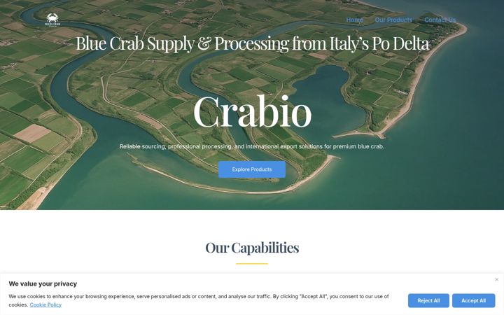 Screenshot of crabio.it