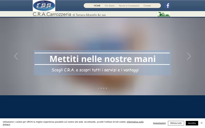 Screenshot of cracarrozzeria.it