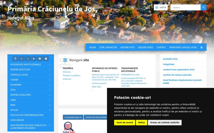 Screenshot of craciuneludejos.ro