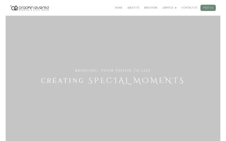 Screenshot of crackinevents.co.uk