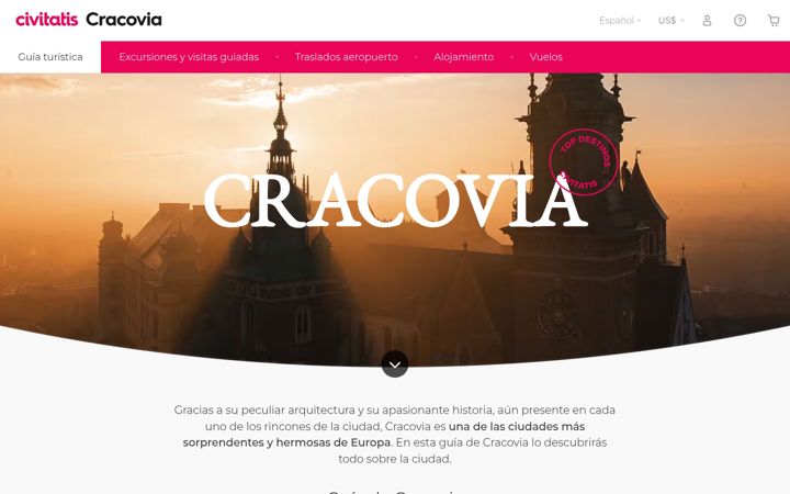 Screenshot of cracovia.net