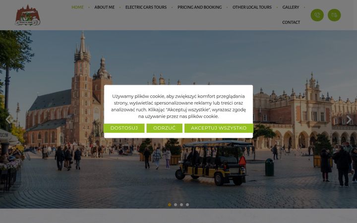 Screenshot of cracowtours.com.pl