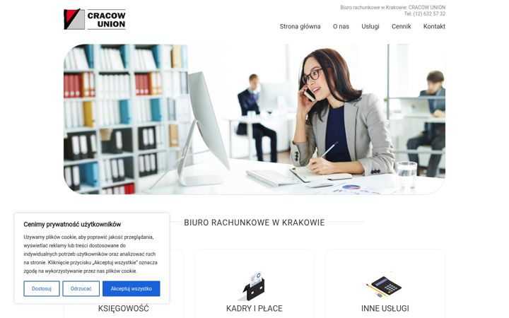 Screenshot of cracowunion.com