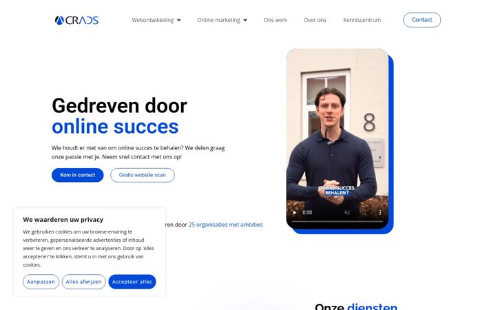 Screenshot του crads.nl