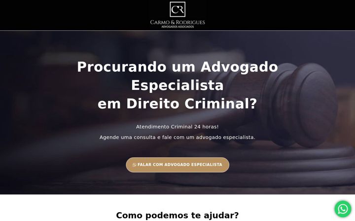 Screenshot of cradvocacia.com