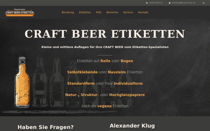 Screenshot of craft-beer-etiketten.de