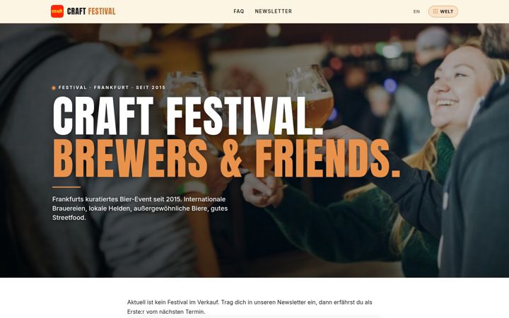 Screenshot of craft-festival.de