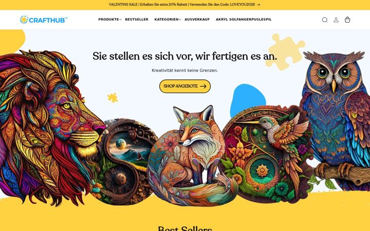 Screenshot of craft-hub.de