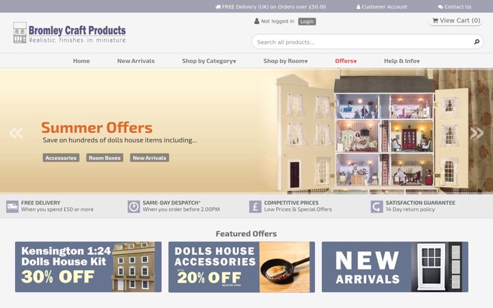 Screenshot of craft-products.com