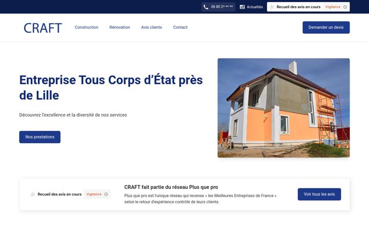 Screenshot of craft-travaux.fr