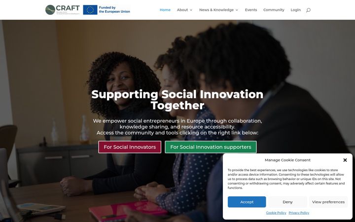 Screenshot of craftaction.eu