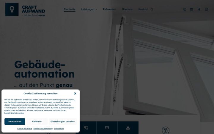 Screenshot of craftaufwand.de