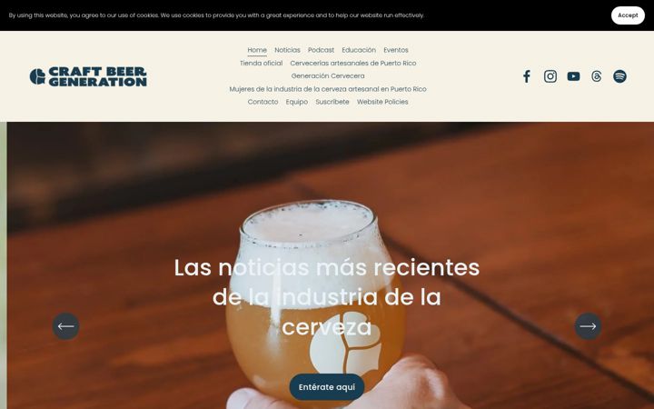 Screenshot of craftbeerpuertorico.com