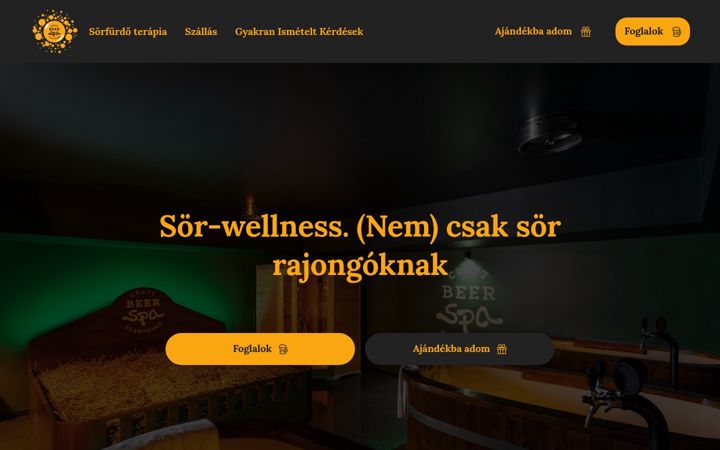 Screenshot of craftbeerspa.hu