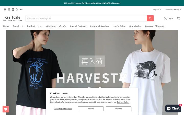 Screenshot of craftcafe.store