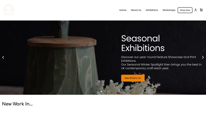 Screenshot stránky craftcentreleeds.co.uk