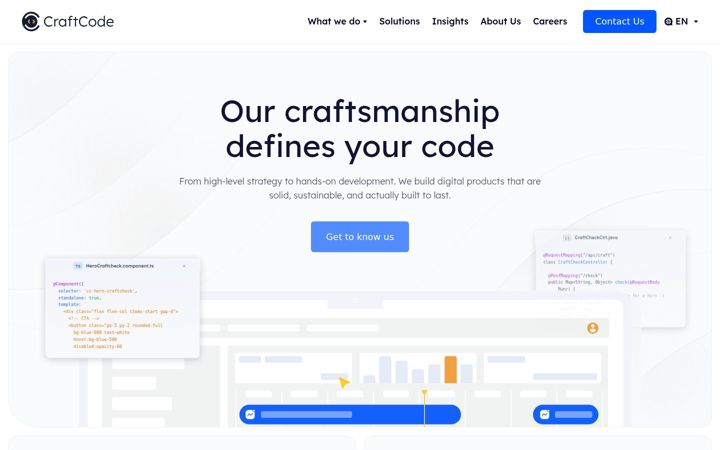 Screenshot of craftcode.be