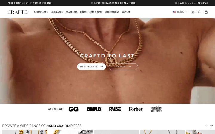 Screenshot of craftdlondon.com