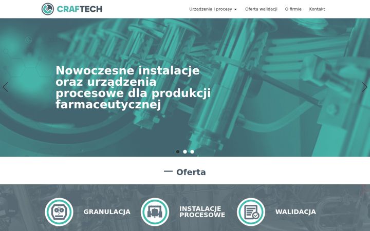 Ekraanipilt saidist craftech.pl