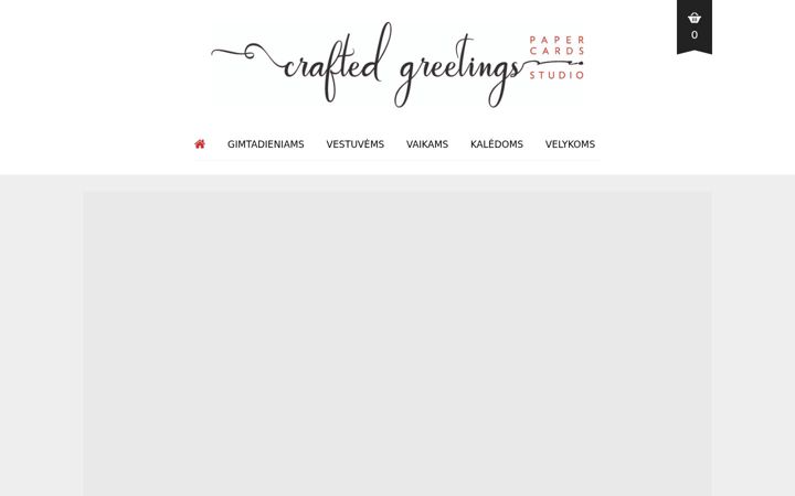 Skærmbillede af craftedgreetings.lt