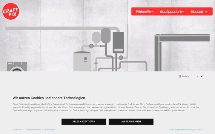 Screenshot of craftfix.de